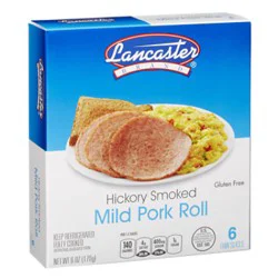 Lancastr Pork Roll Thick Hickory Smoked - 6 Oz