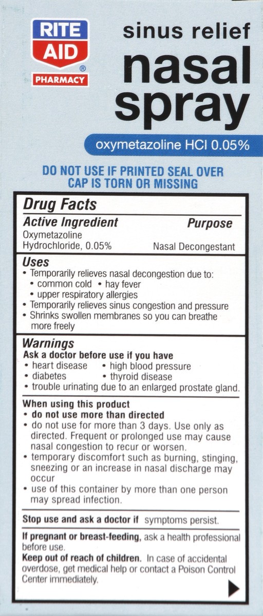 slide 5 of 5, Rite Aid Ra Nasal Sp Sinus, 1 oz