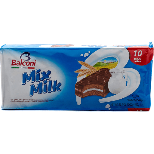 slide 1 of 1, Balconi Mix Milk Soft Sponge Cakes With Milk Filling, 12.4 oz