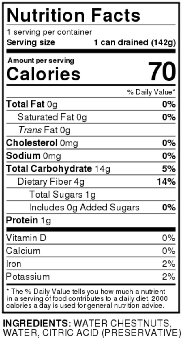 slide 2 of 3, Food Club Whole Water Chestnuts, 8 oz