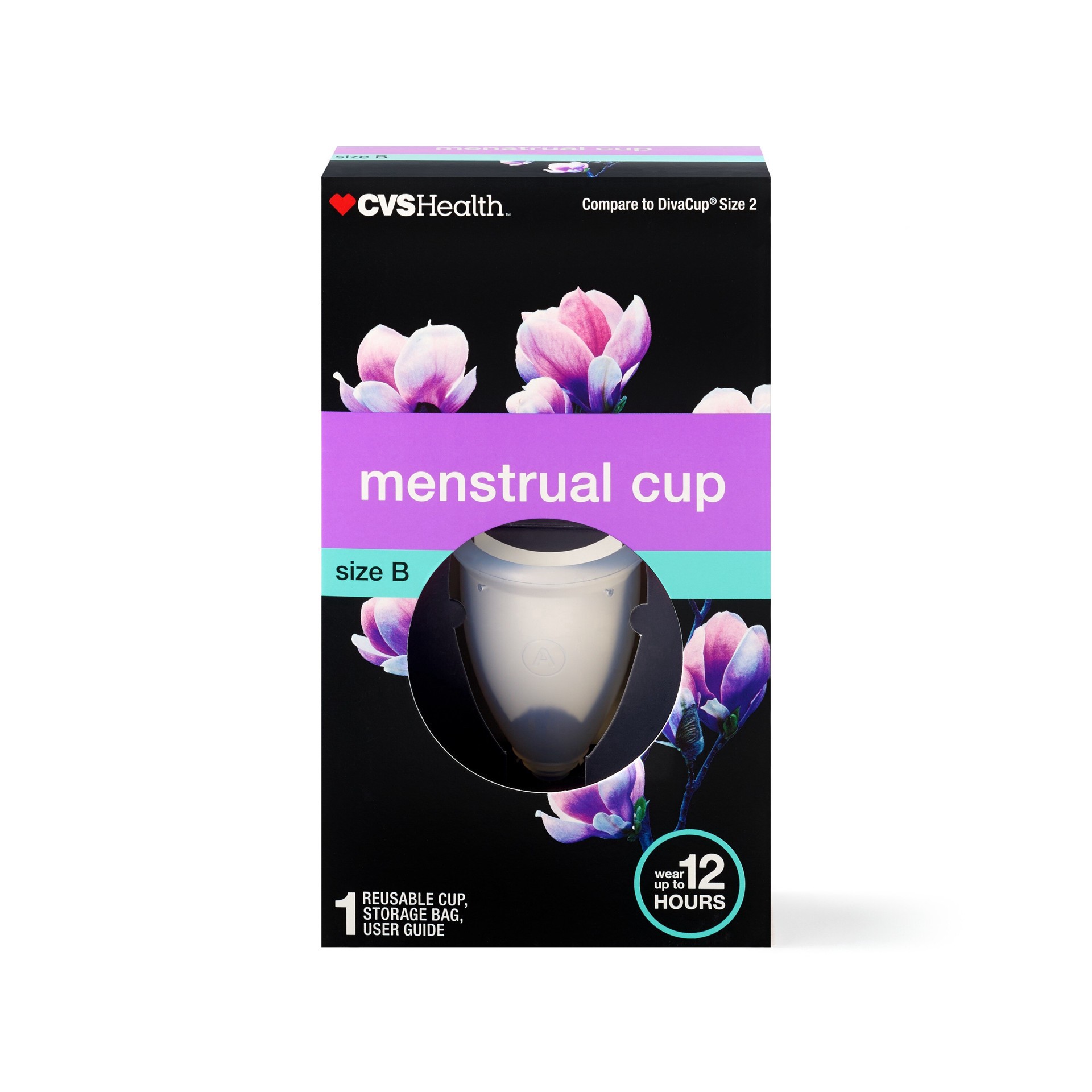 slide 1 of 1, CVS Health Size B Menstrual Cup, 1 ct