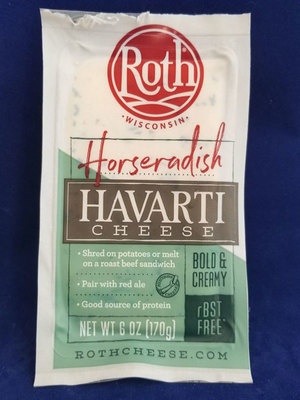 slide 1 of 1, Roth Havarti Horseradish Cheese, per lb