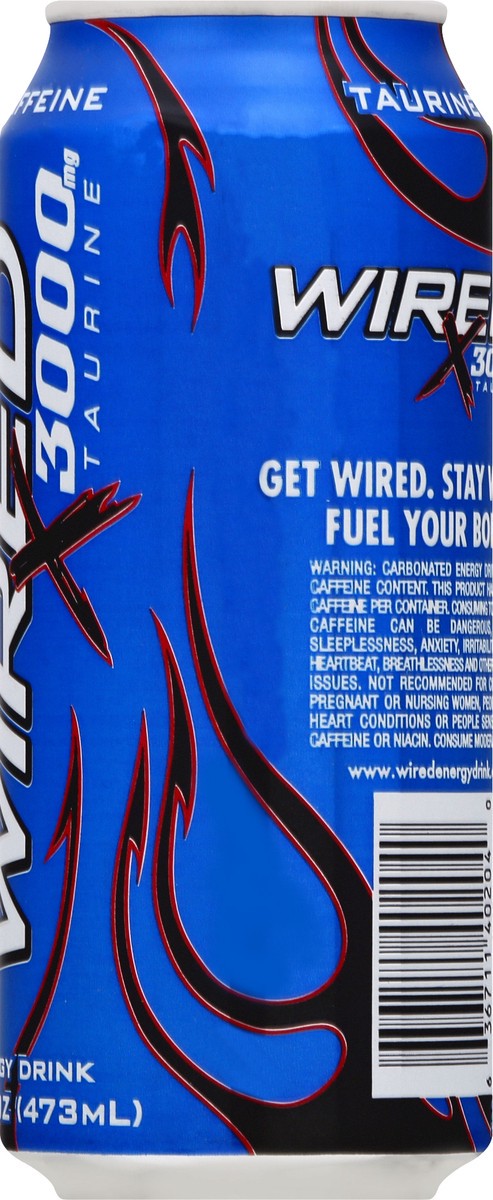 slide 9 of 12, Wired X-3000 Energy Drink - 16 oz, 16 fl oz