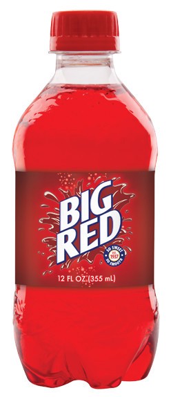 slide 1 of 2, Big Red soda, 12 fl oz bottle, 12 fl oz