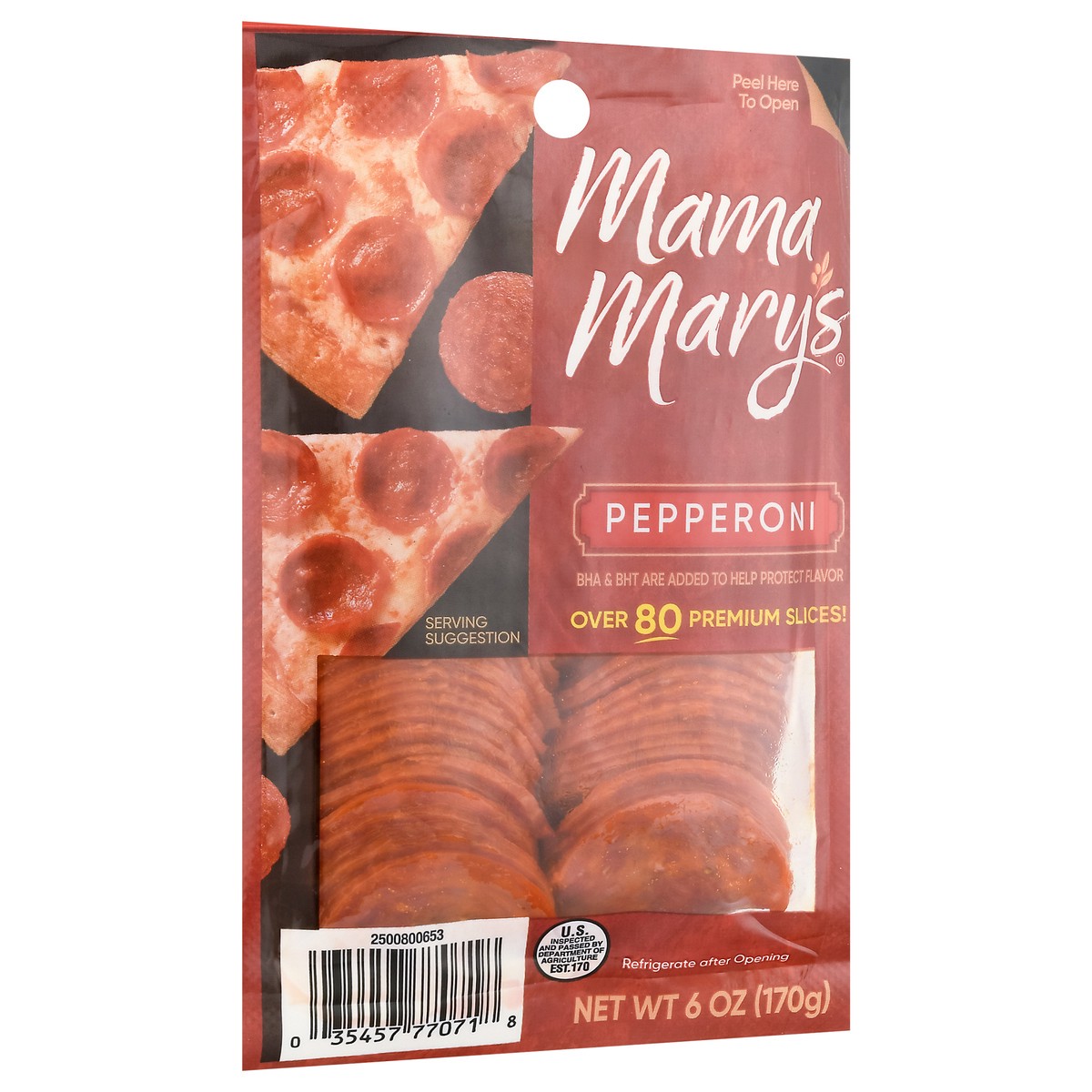 slide 2 of 9, Mama Mary's Pepperoni Meat 6 oz, 6 oz