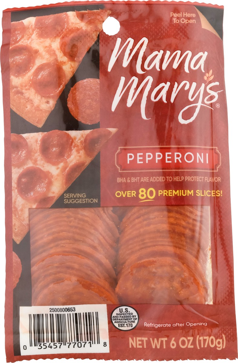 slide 6 of 9, Mama Mary's Pepperoni Meat 6 oz, 6 oz