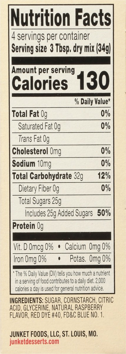 slide 7 of 14, Junket Raspberry Danish Dessert Mix 4.75 oz, 4.75 oz