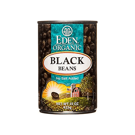 slide 1 of 1, Eden Foods Organic No Salt Fat Free Black Beans, 15 oz