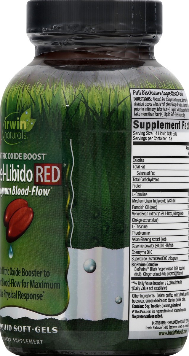 slide 9 of 9, Irwin Naturals Liquid Soft-Gels Steel-Libido Red 75 ea, 75 ct