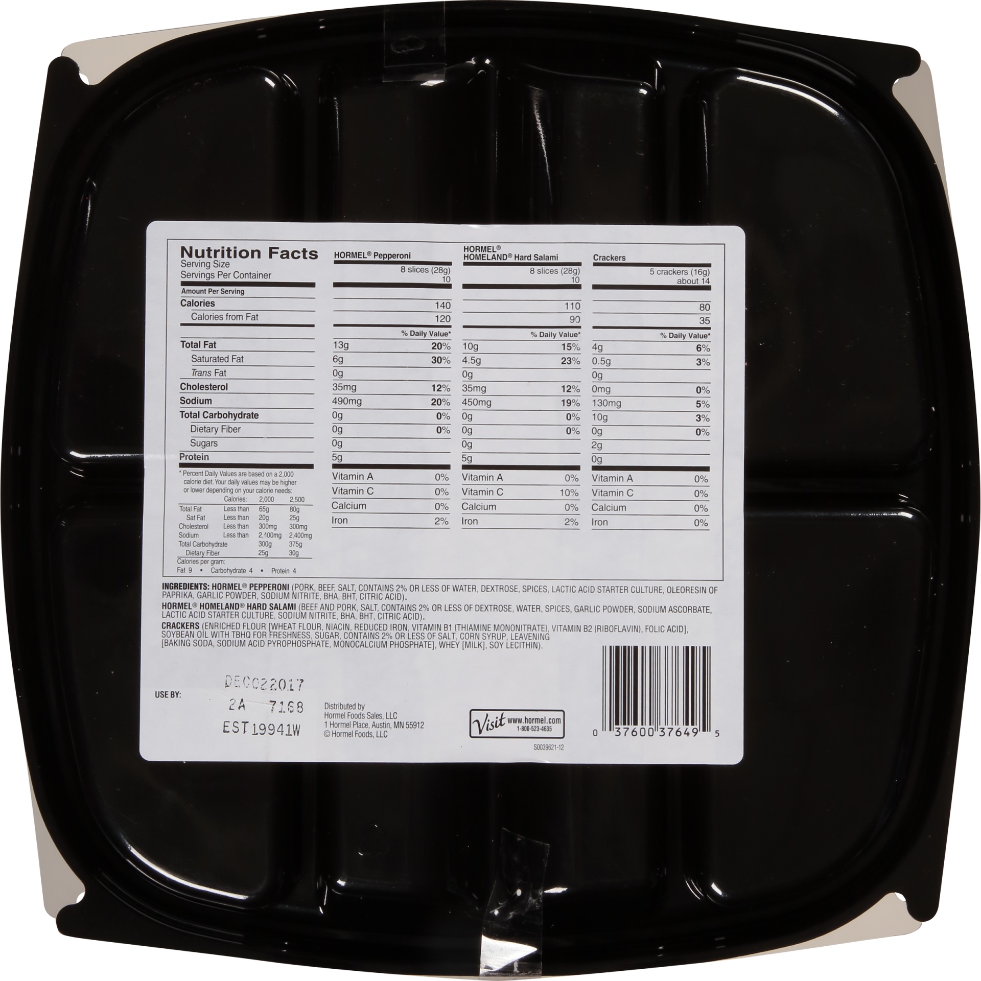 slide 2 of 6, HORMEL GATHERINGS Hard Salami and Pepperoni Party Tray, 28 oz