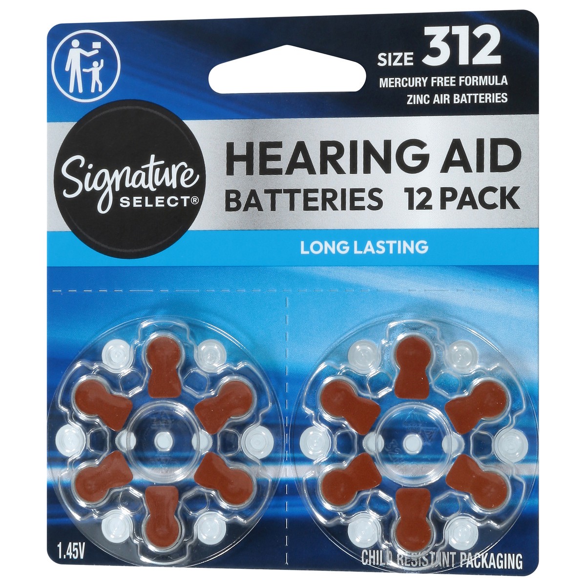 slide 2 of 4, Signature SeleCount Hearing Aid Batteries 312 12 Count - 12 Count, 12 ct