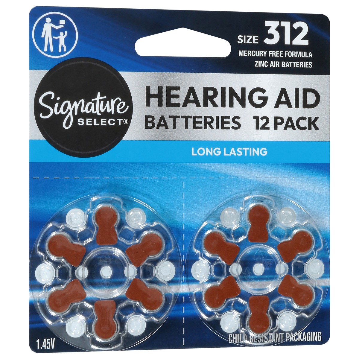 slide 3 of 4, Signature SeleCount Hearing Aid Batteries 312 12 Count - 12 Count, 12 ct