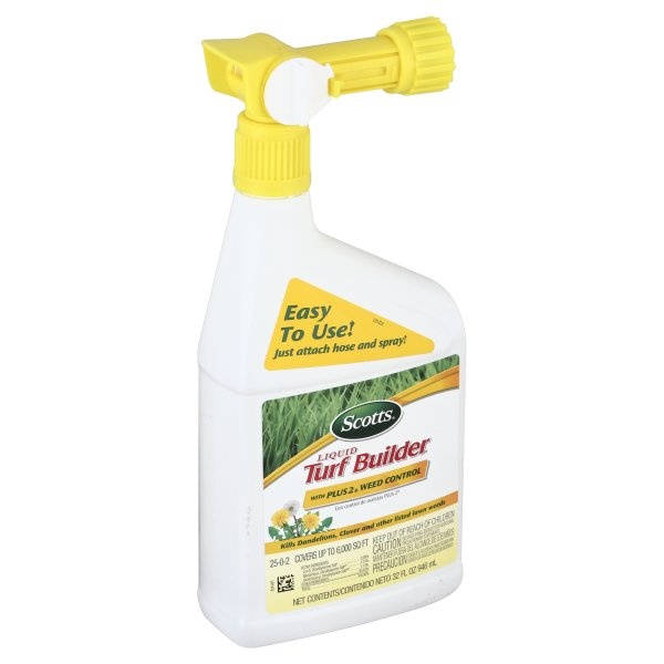 slide 1 of 2, Scotts Turf Builder, with Plus2 Weed Control, Liquid, 32 oz