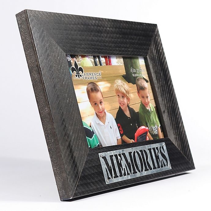 slide 2 of 3, Umbra Lawrence Frames Memories" Distressed Wood Picture Frame", 4 in x 6 in