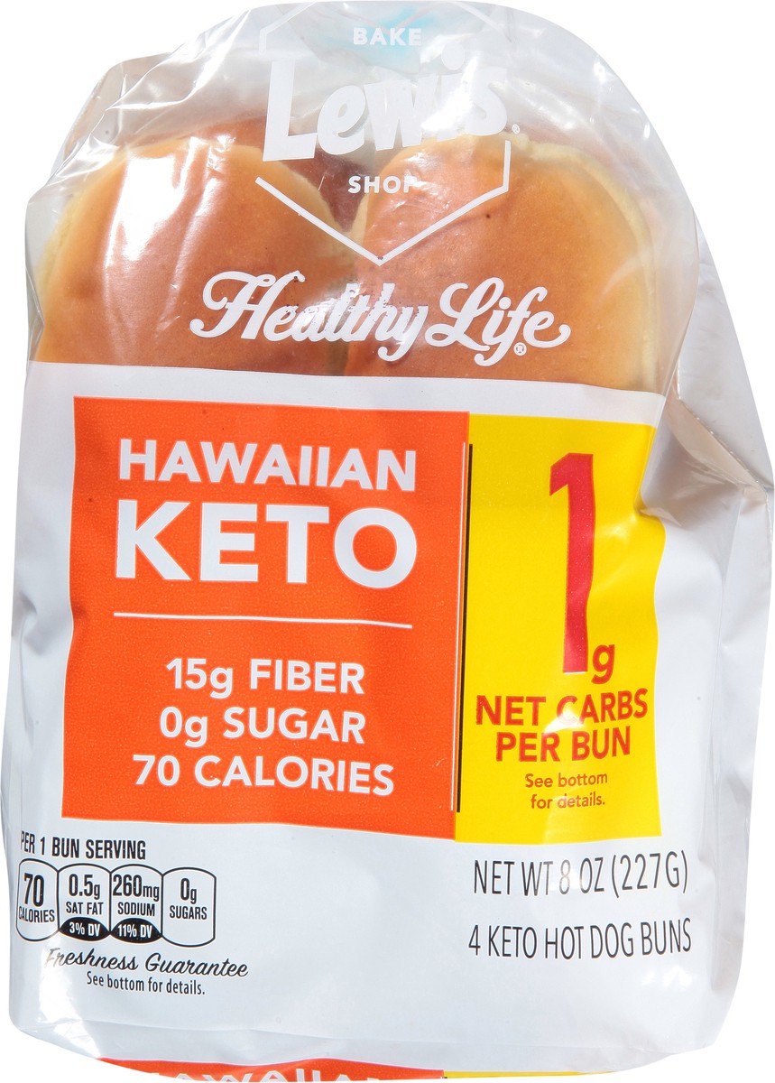 slide 6 of 9, Healthy Life Hawaiian Keto Hot Dog Buns 4 ea, 4 ct