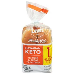Healthy Life Hawaiian Keto Hot Dog Buns - 4 ea