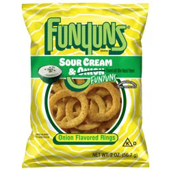 Funyuns Onion Flavored Rings Sour Cream & Onion 2 Oz