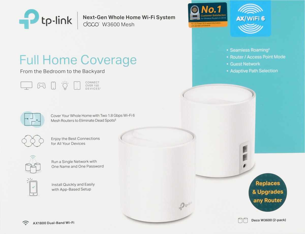slide 3 of 9, TP-Link Tp-Link Whole Home Mesh Wifi System, 2 ct