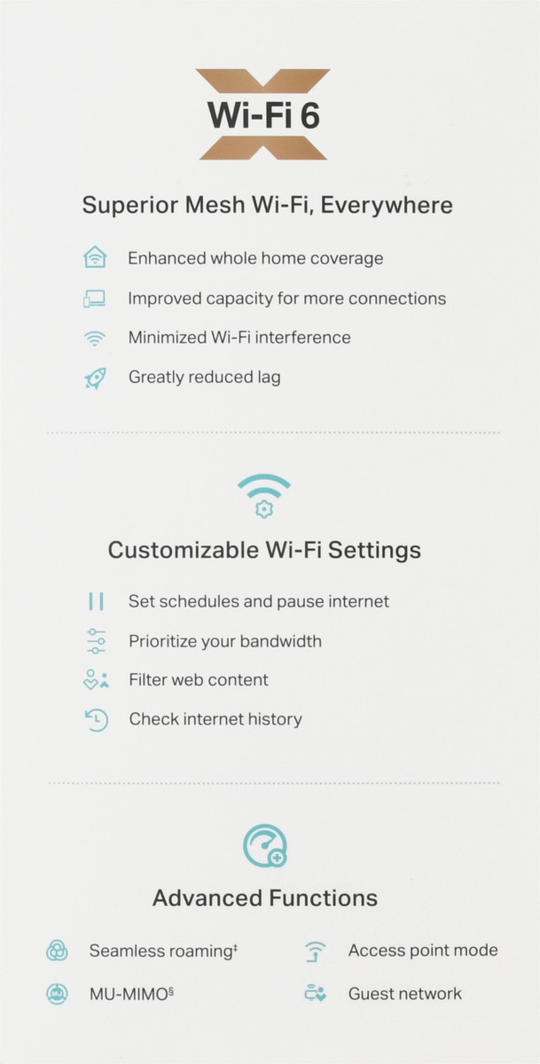 slide 5 of 9, TP-Link Tp-Link Whole Home Mesh Wifi System, 2 ct