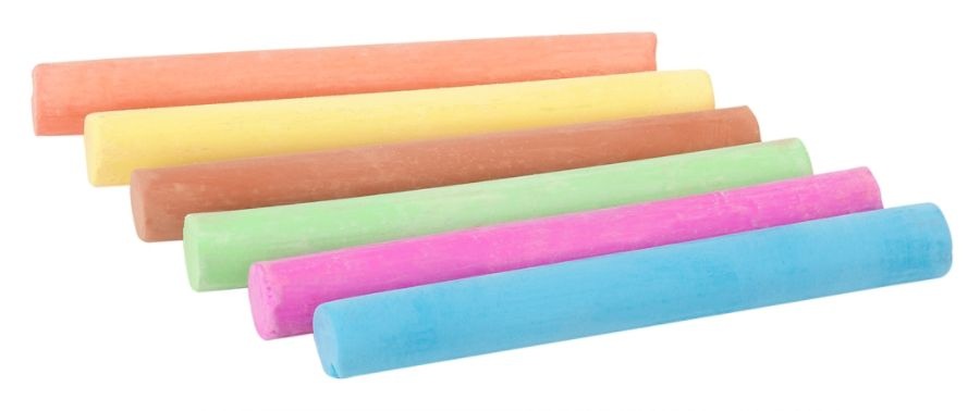 slide 2 of 2, Scholastic Dustless Chalk, Assorted Colors, Pack Of 12 Sticks, 12 ct