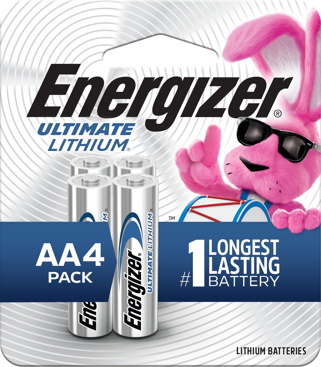 slide 1 of 6, Energizer 39800145321 Lithium AA Batteries ( 4 -Pack), 1 ct