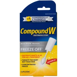 Compound W Wart Removal Freeze Off With 8 Applications