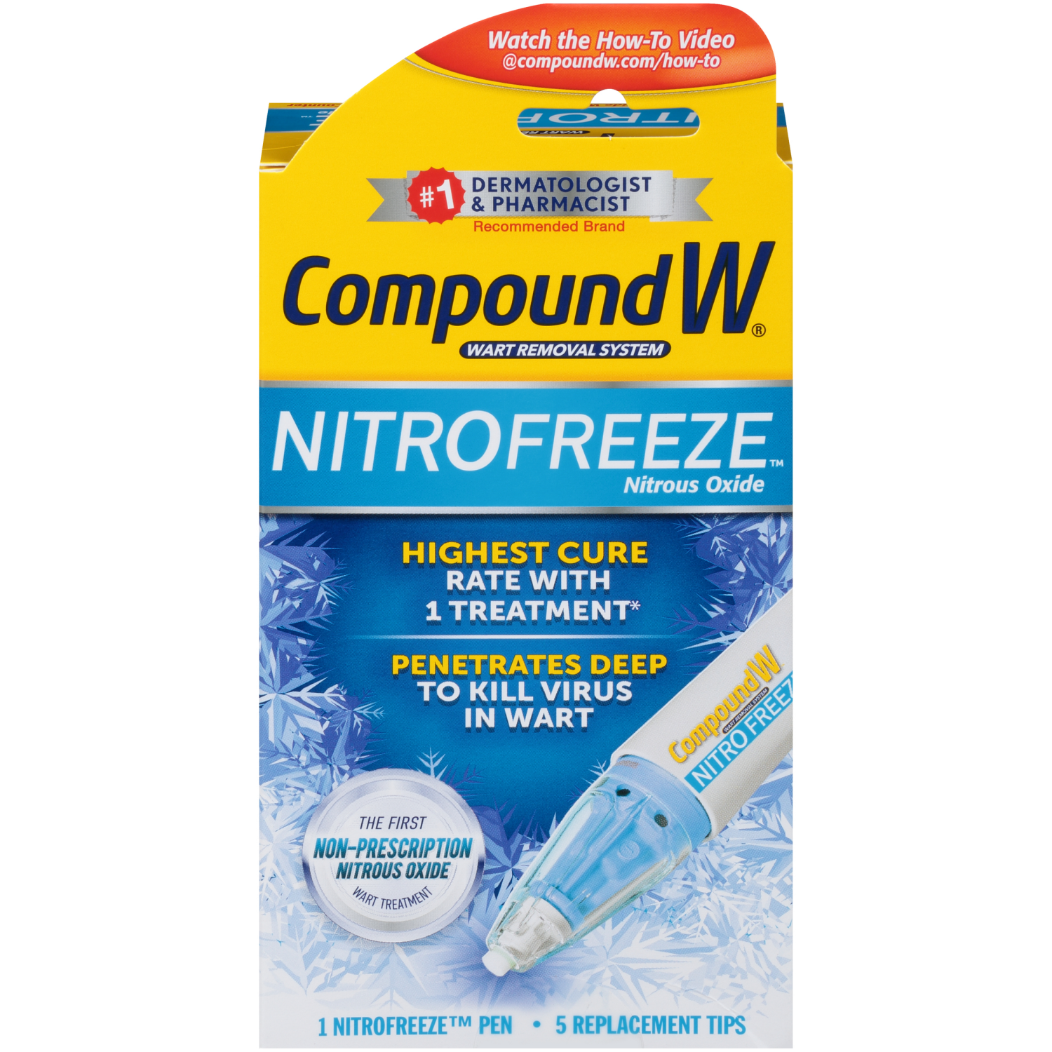 slide 1 of 4, Compound W NitroFreeze Wart Removal System 1 ea, 1 ct