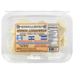 Quesos La Ricura Queso Arrocero, Central American Style Cheese Chunks, 14 oz