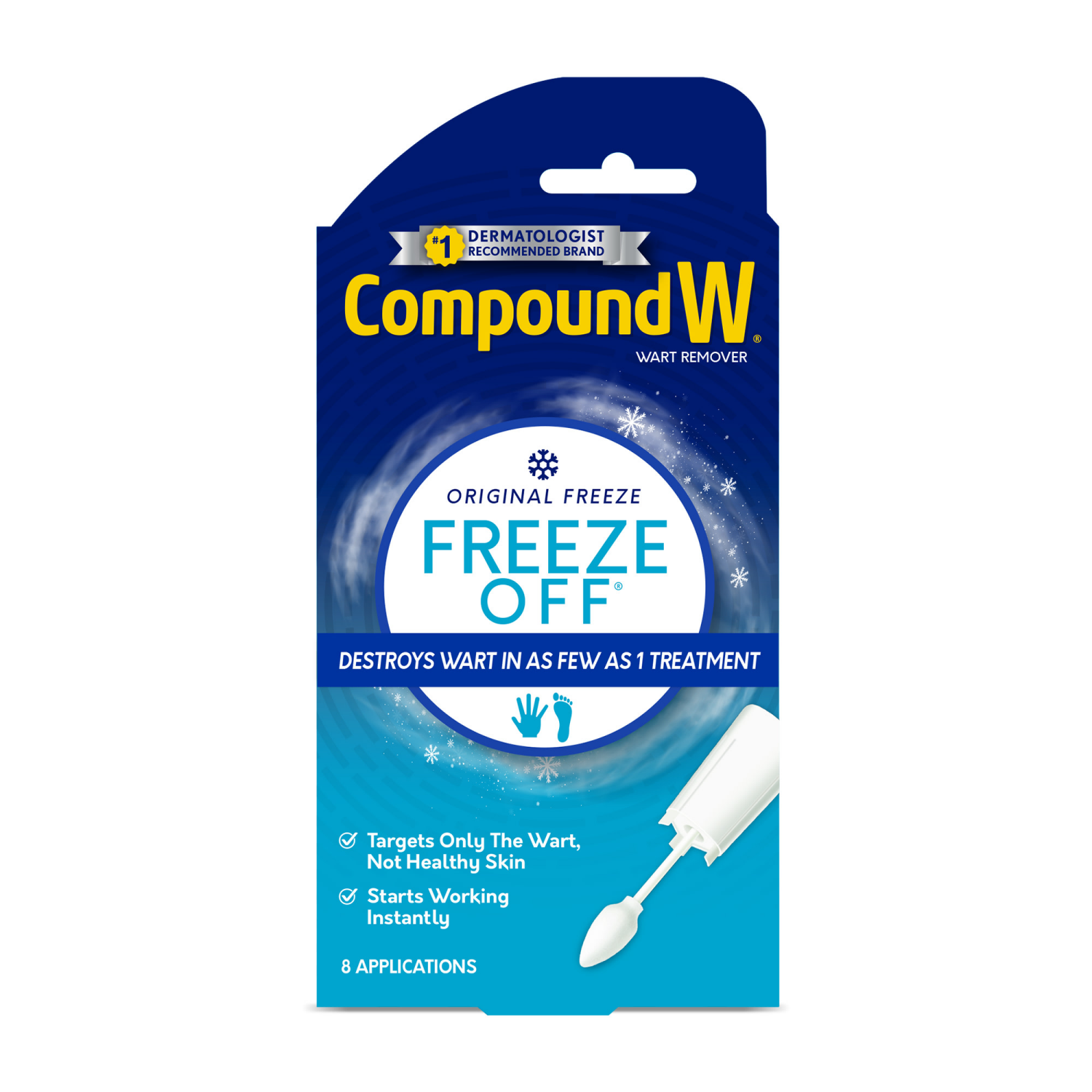 slide 1 of 5, Compound W Freeze Off Wart Remover, 8 Applications, 8 ct