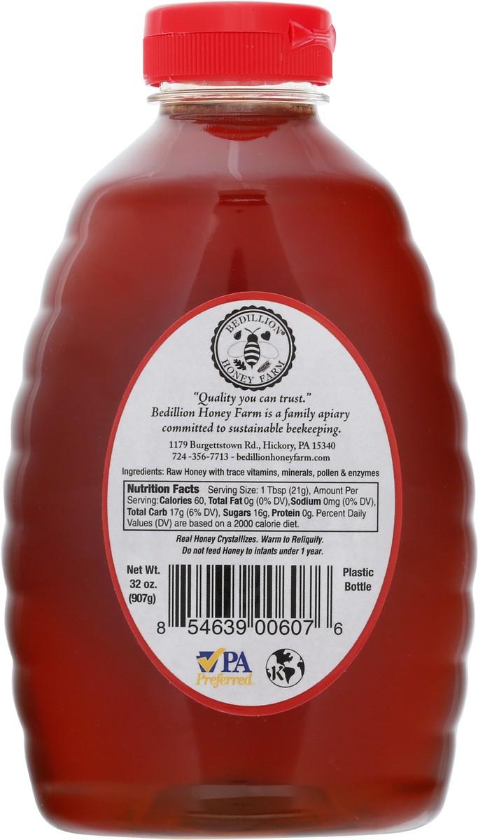slide 7 of 9, Bedillion Honey Farm Pure Wildflower Honey 32 oz Bottle, 32 oz