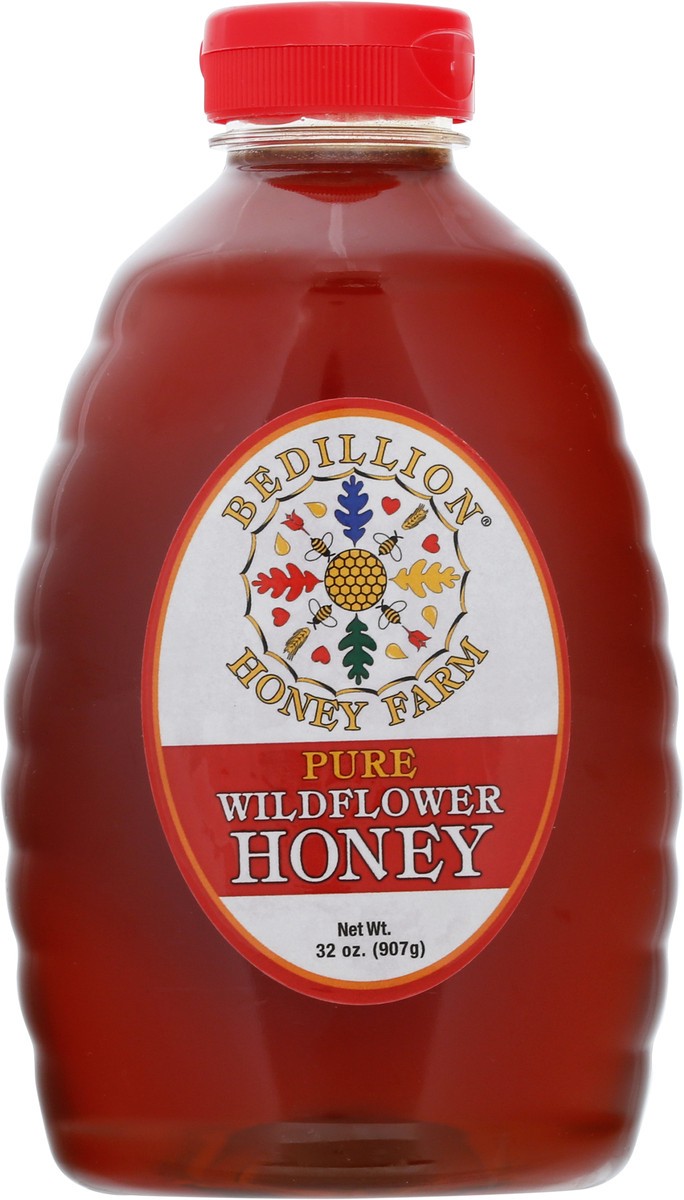 slide 3 of 9, Bedillion Honey Farm Pure Wildflower Honey 32 oz Bottle, 32 oz