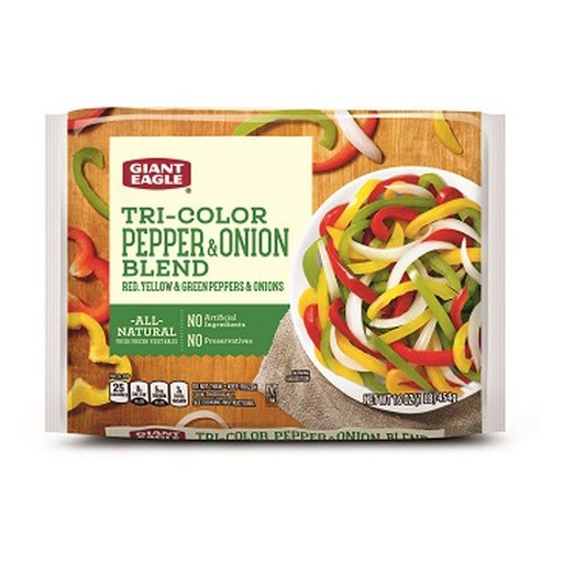 slide 1 of 1, Giant Eagle Tri-Color Pepper & Onion Blend, 16 oz