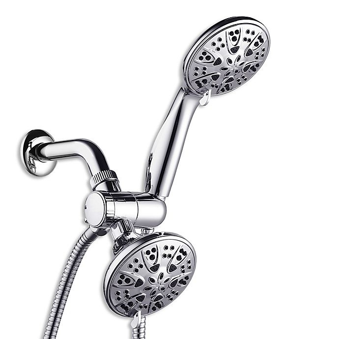 slide 1 of 5, RainSpa Microban 2-in-1 Combination Showerhead, 1 ct