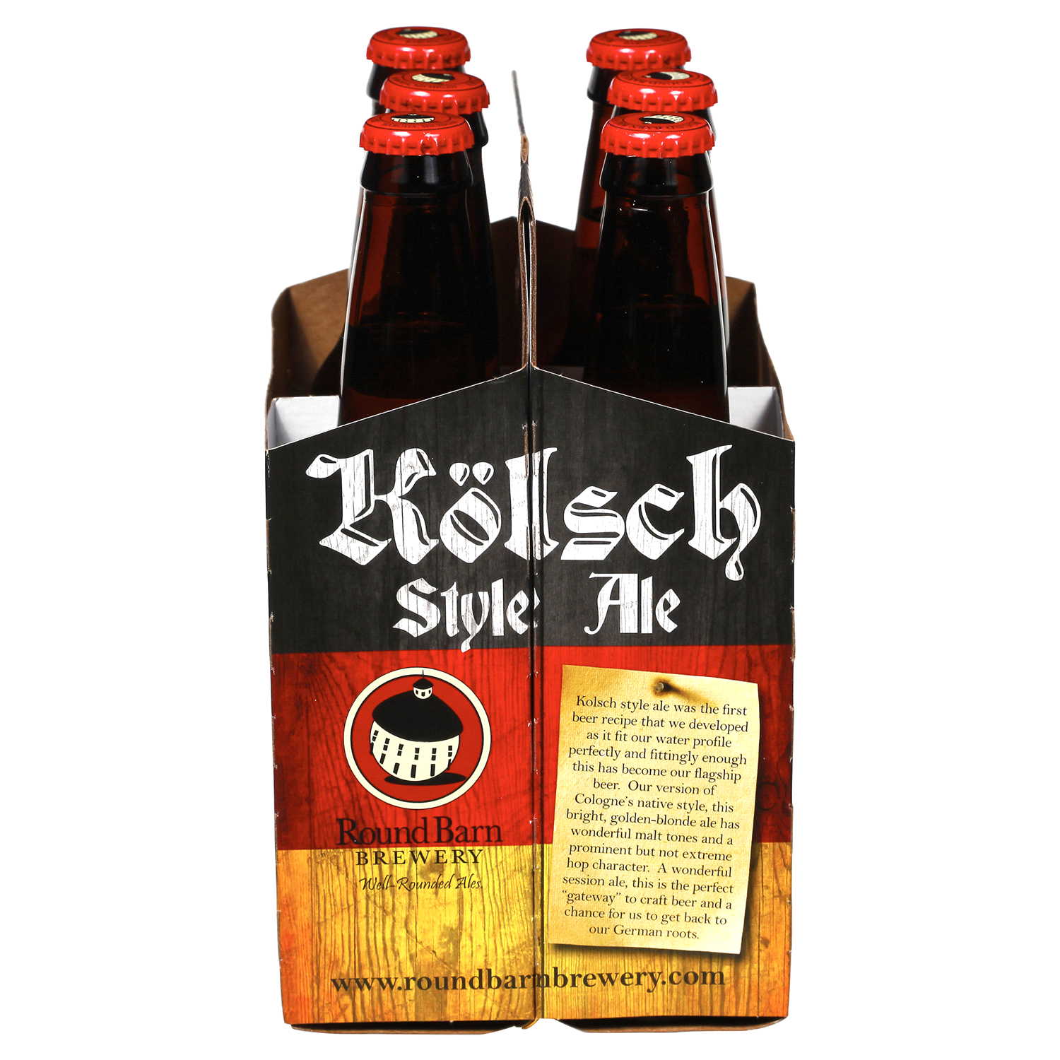 slide 2 of 3, Round Barn Kolsch 6/12 Oz, 6 ct; 12 oz