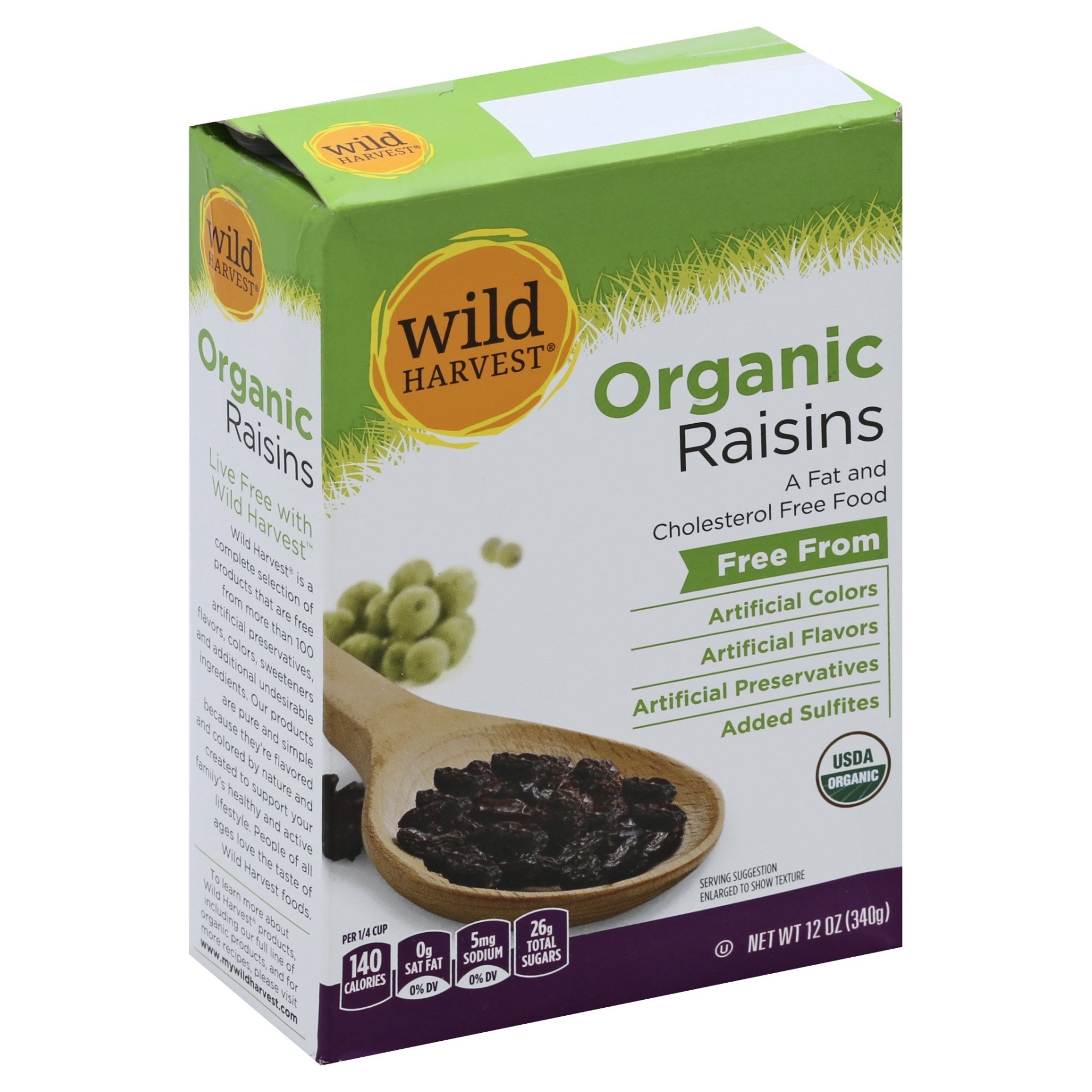 slide 1 of 1, Wild Harvest Wild Harv Raisins Organic, 12 oz