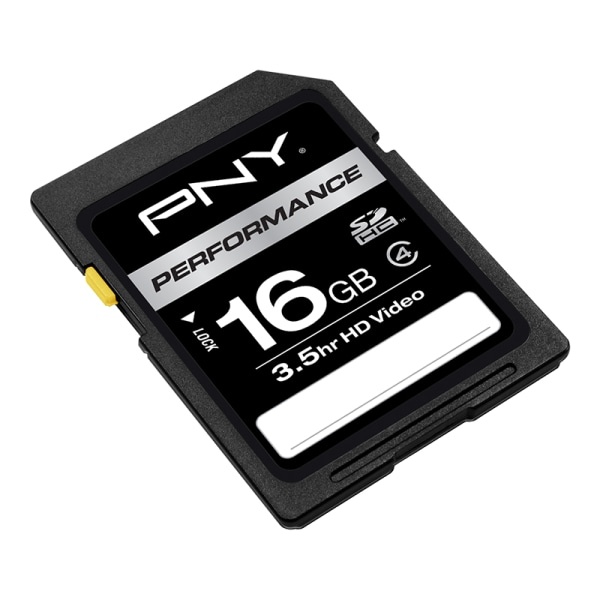 slide 2 of 3, PNY Performance Class 4 Sdhc Flash Memory Card, 16Gb, P-Sdh16G4-Ge, 16 GB