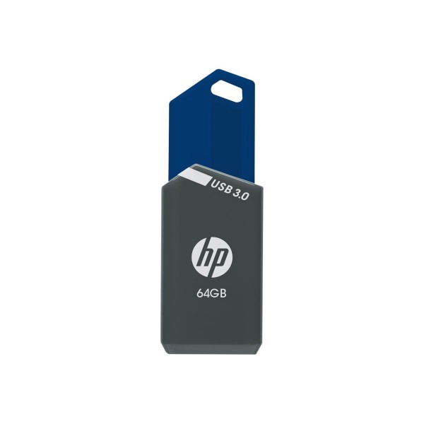 slide 4 of 10, HP X900W Usb 3.0 Flash Drive, 64Gb, Gray/Blue, P-Fd64Ghp900-Ge, 1 ct