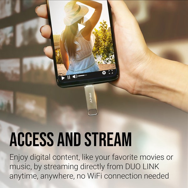 slide 5 of 7, PNY Type-C / Type-A USB 3.2 Dual Drive 1 ea, 1 ct