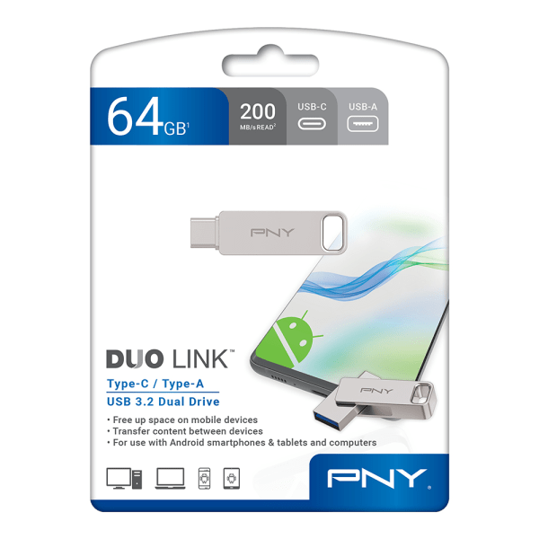 slide 7 of 7, PNY Type-C / Type-A USB 3.2 Dual Drive 1 ea, 1 ct