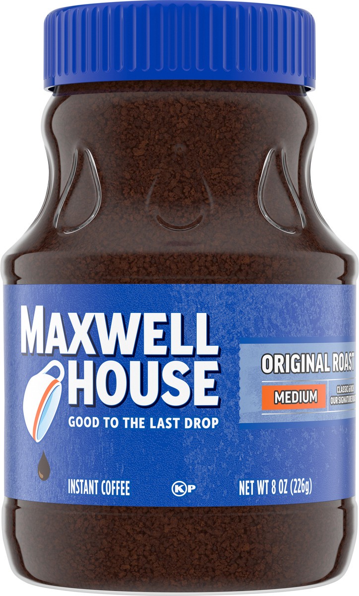 slide 9 of 9, Maxwell House Original Roast Instant Coffee, 8 oz Jar, 8 oz