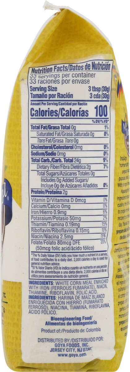 slide 8 of 9, Goya Corn Meal, White, Pre-Cooked, 35.2 oz