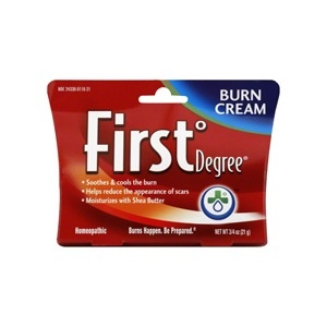 slide 1 of 1, First Degree Burn Cream 0.75 oz, 0.75 oz; 21 gram