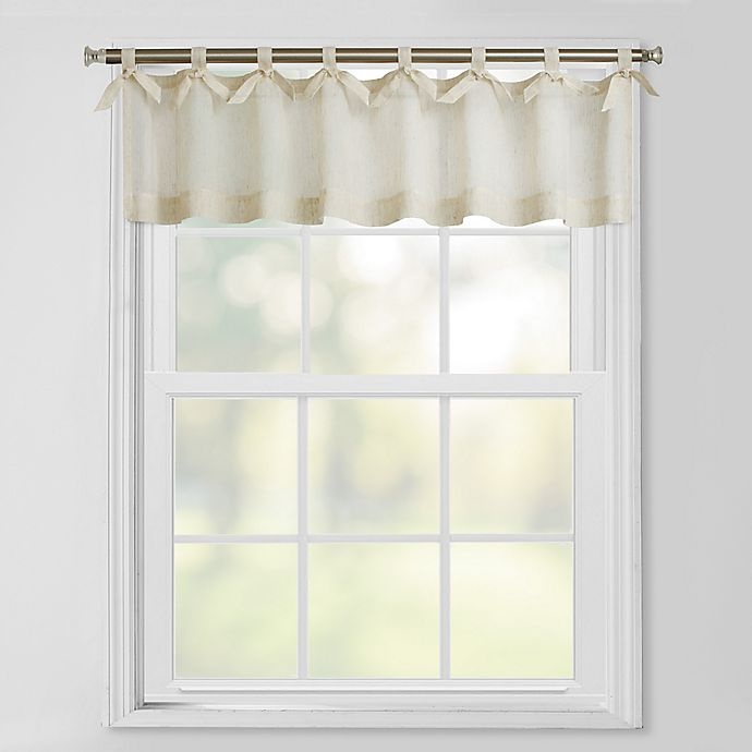 slide 1 of 2, Bee & Willow Home Bee & Willow Tie Top Linen Window Valance, 1 ct