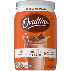 Ovaltine Chocolate Malt Powdered Drink Mix for Hot and Cold Milk Canister - 12 oz