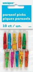 Unique Industries Paper Parasols, 10 count