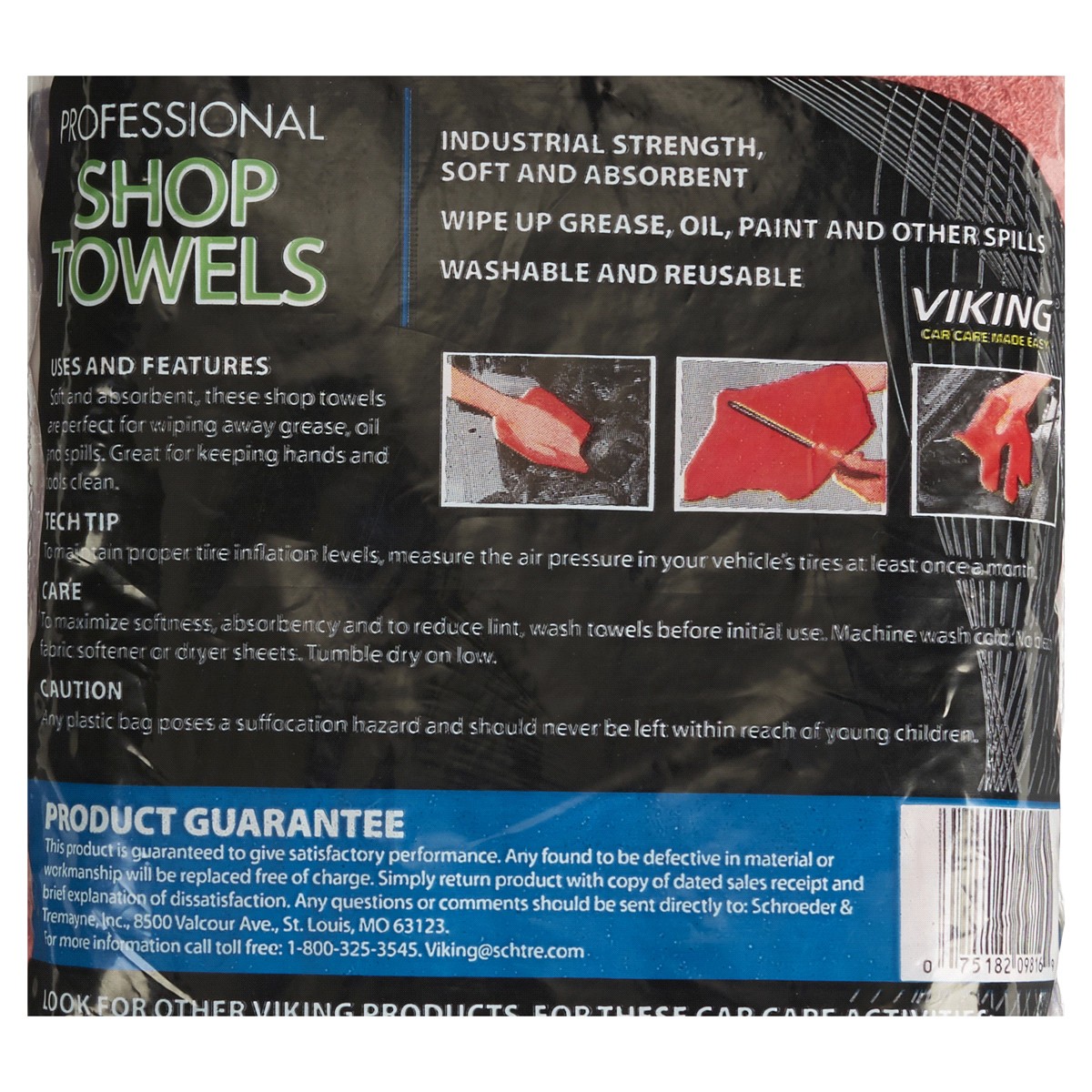 slide 2 of 2, Viking Professional Multi-Purpose Shop Towels, 25 ct