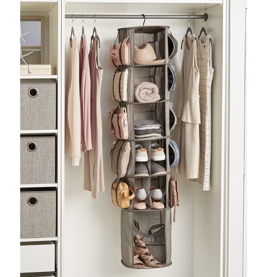 slide 5 of 6, Realspace 6-Tier Carousel Organizer, Brown/Grey, 1 ct