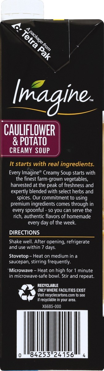 slide 3 of 4, Imagine Foods Soup Creamy Potato Cauliflower, 32 oz