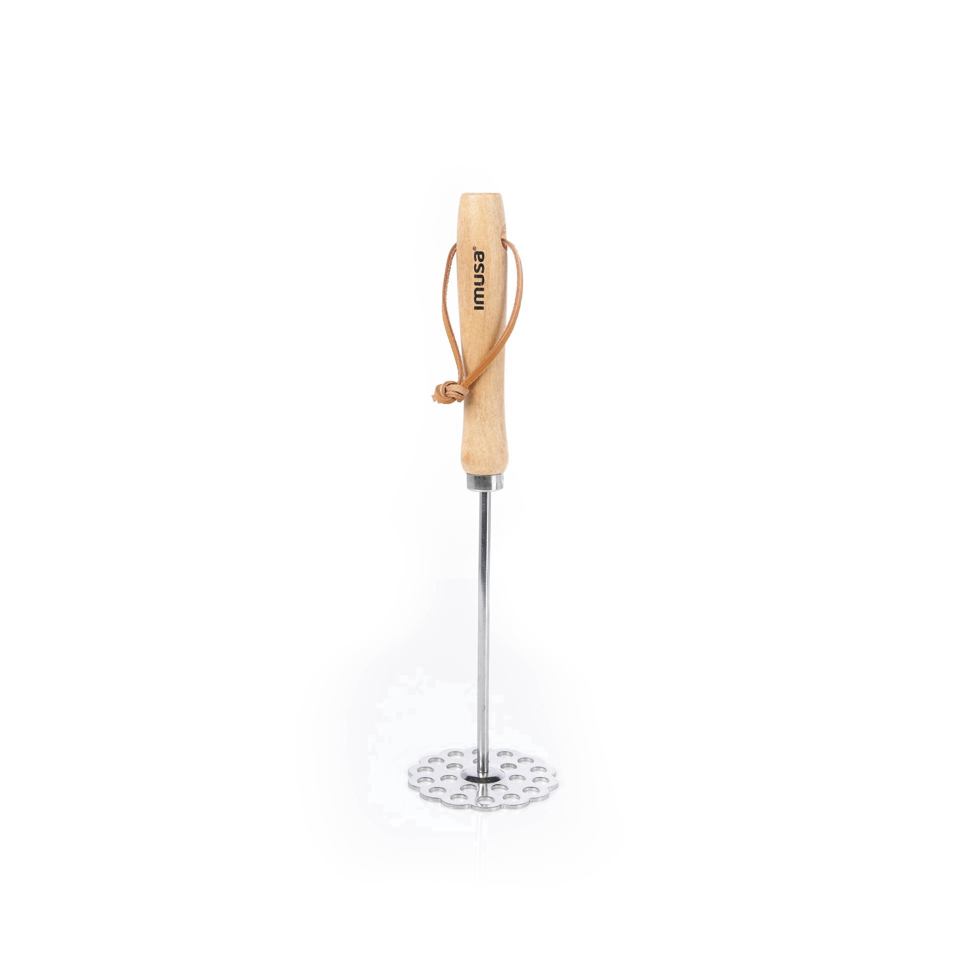 slide 20 of 26, IMUSA Bean/Potato Masher With Wood Handle, 1 ct