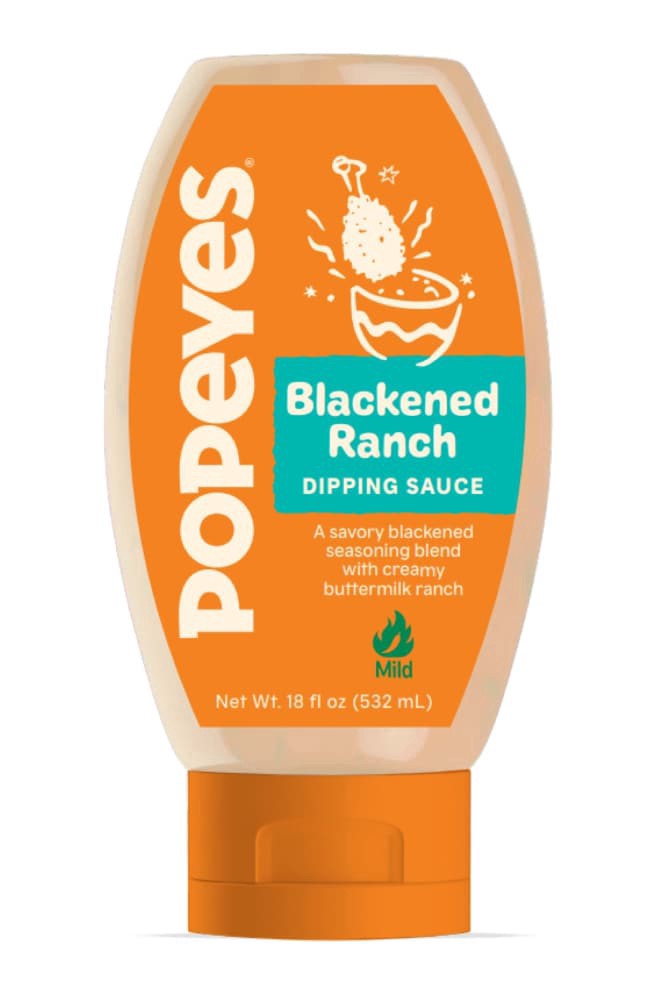 slide 1 of 2, Popeye's Blackened Ranch Sauce, 18 oz